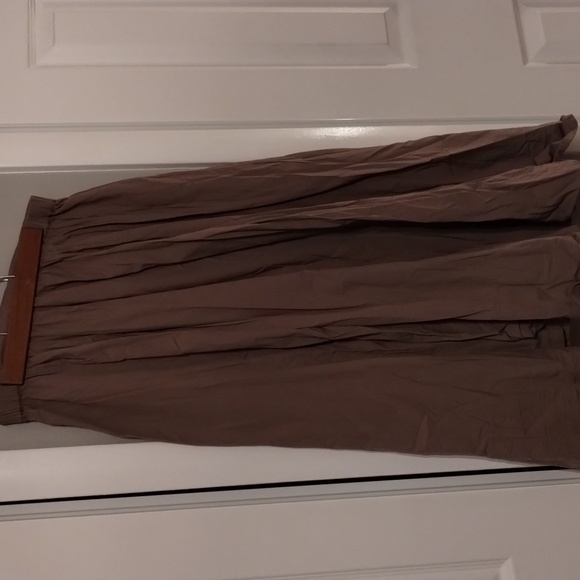 Free People Lowen Midi Skirt Dusted Cocoa S - Picture 5 of 6